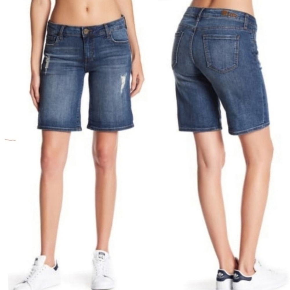 Kut from the Kloth Blue Jean Shorts Size 16 - Picture 11 of 12